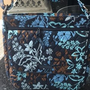Vera Bradley Java Floral Double Zip Mailbag